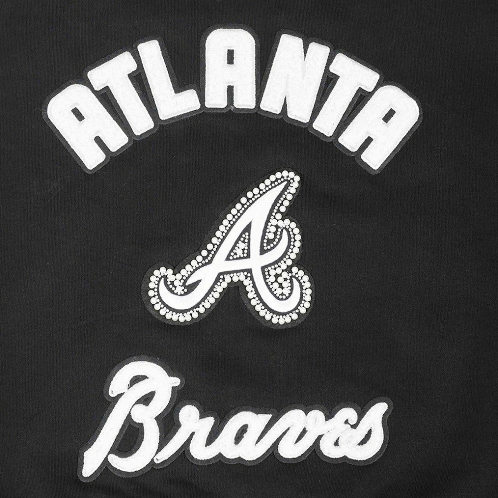 Atlanta Braves Pro Standard Women's Pearl Cropped Pullover Sweatshirt
 - MLB