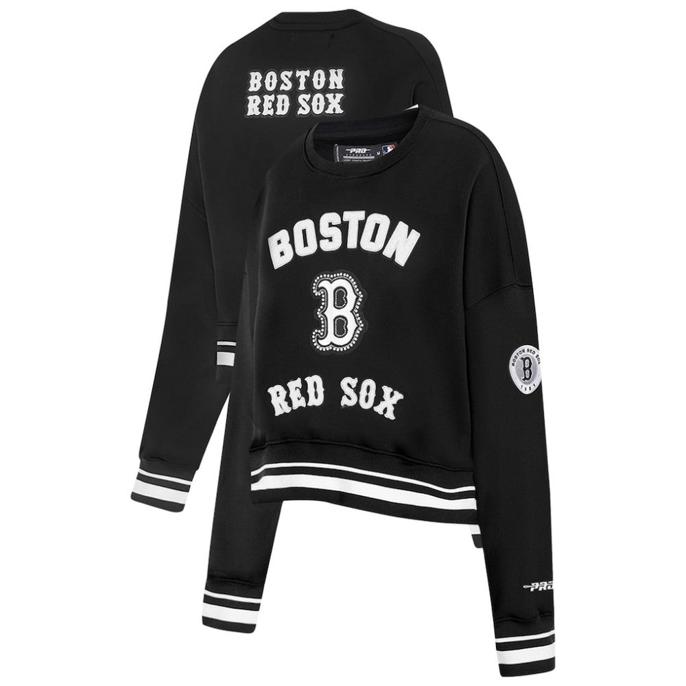 Boston Red Sox Pro Standard Women's Pearl Cropped Pullover Sweatshirt
 - MLB