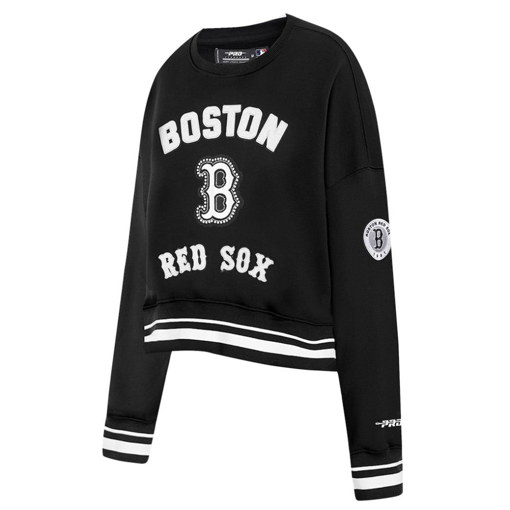 Boston Red Sox Pro Standard Women's Pearl Cropped Pullover Sweatshirt
 - MLB