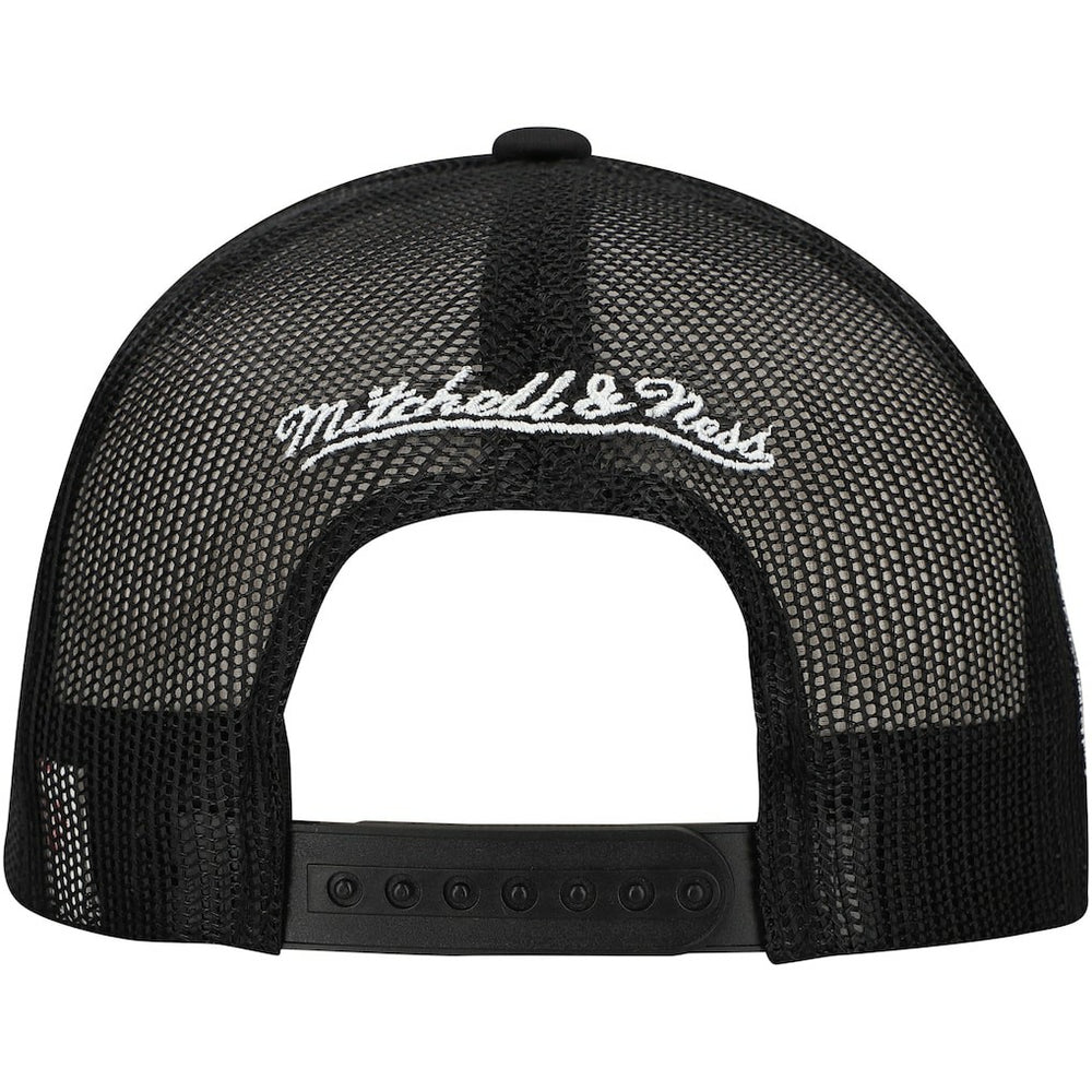 Brooklyn Nets Script Trucker Adjustable Hat Black - NBA