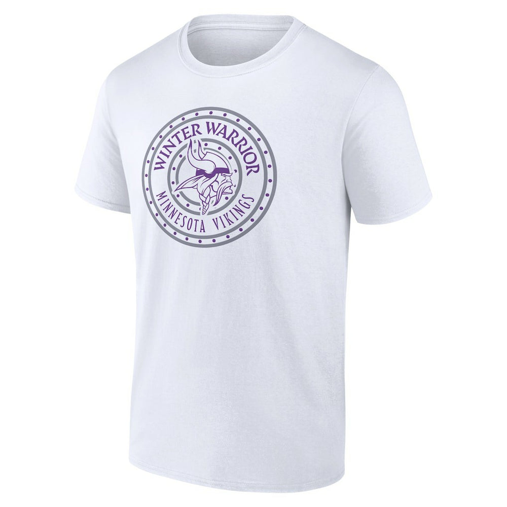 Minnesota Vikings Warriors Shield T-Shirt White | NFL