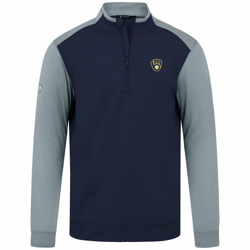 Milwaukee Brewers Levelwear Insignia 2.0 Quarter-Zip Pullover Top - MLB