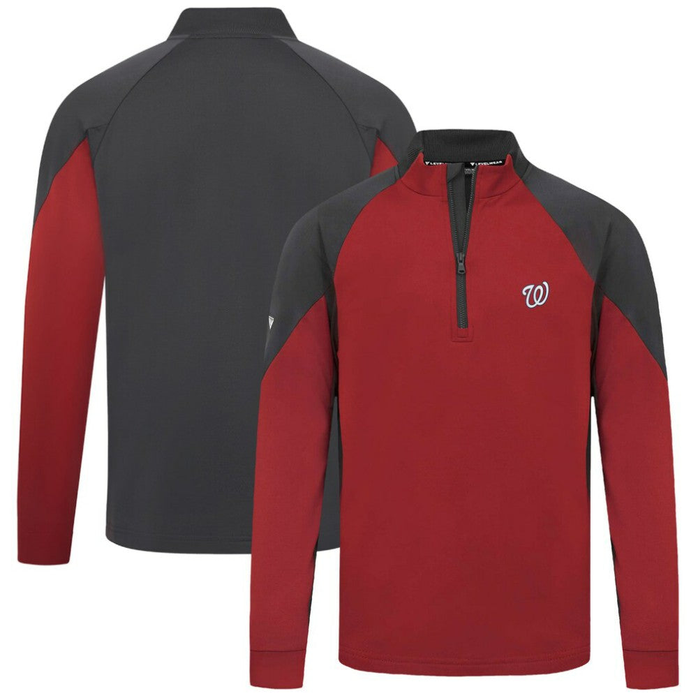 Washington Nationals Levelwear Cadet Insignia 2.0 Raglan Quarter-Zip Jacket - MLB