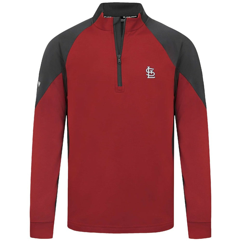 St. Louis Cardinals Levelwear Cadet Insignia 2.0 Raglan Quarter-Zip Jacket - MLB