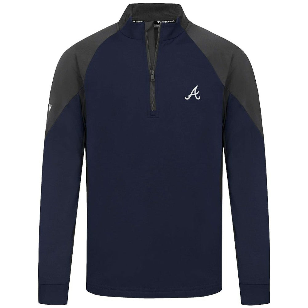 Atlanta Braves Levelwear Cadet Insignia 2.0 Raglan Quarter-Zip Jacket - MLB