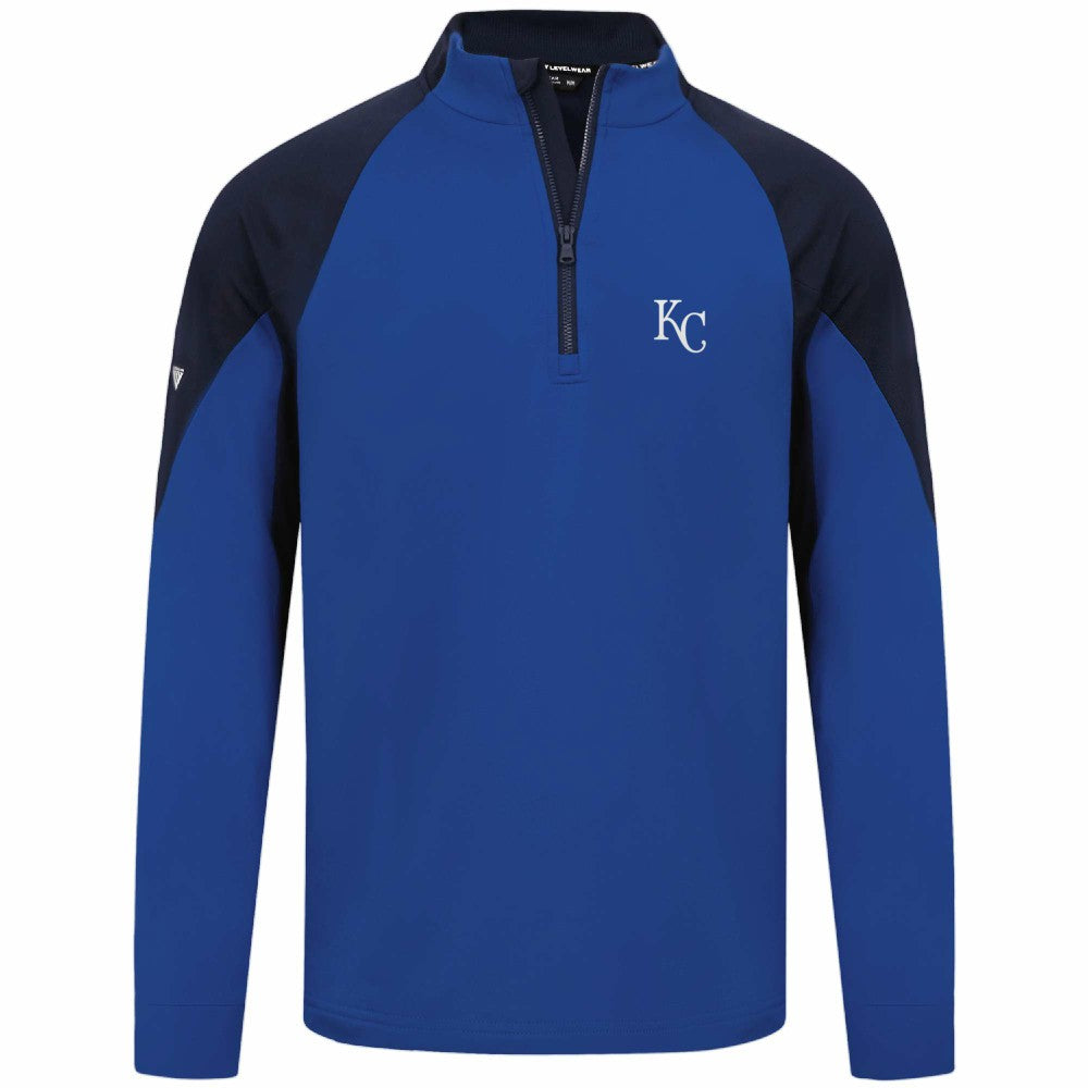 Kansas City Royals Levelwear Cadet Insignia 2.0 Raglan Quarter-Zip Jacket - MLB