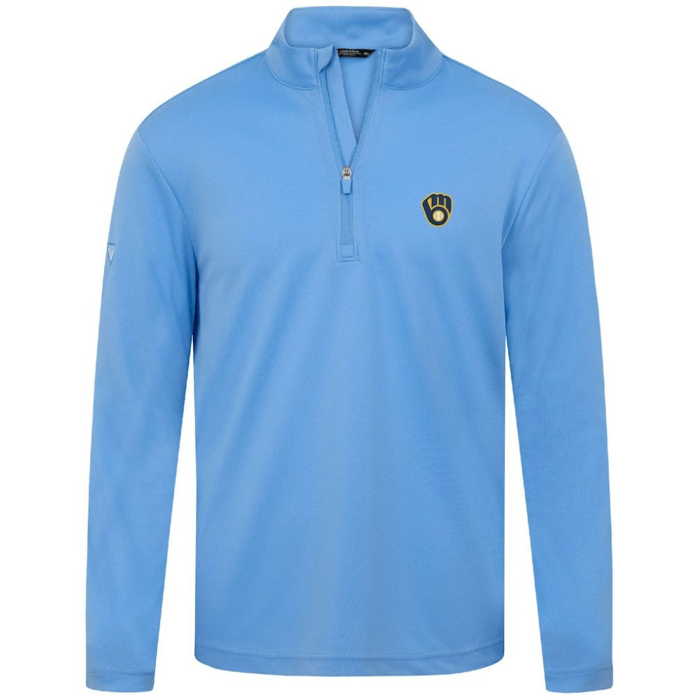 Milwaukee Brewers Levelwear Heron Insignia 2.0 Quarter-Zip Jacket - MLB
