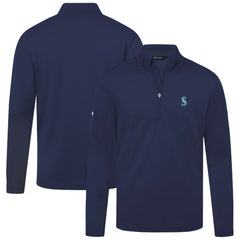Seattle Mariners Levelwear Heron Insignia 2.0 Quarter-Zip Jacket - MLB