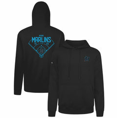 Miami Marlins Levelwear Podium Primary Pullover Hoodie - MLB