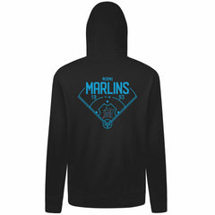 Miami Marlins Levelwear Podium Primary Pullover Hoodie - MLB