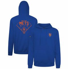 New York Mets Levelwear Podium Primary Pullover Hoodie - MLB