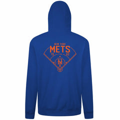 New York Mets Levelwear Podium Primary Pullover Hoodie - MLB