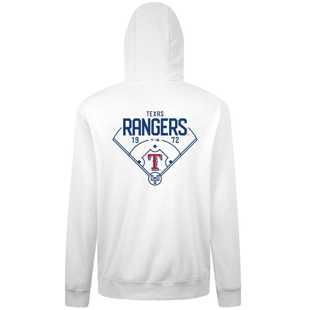 Texas Rangers Levelwear Podium Primary Pullover Hoodie - MLB