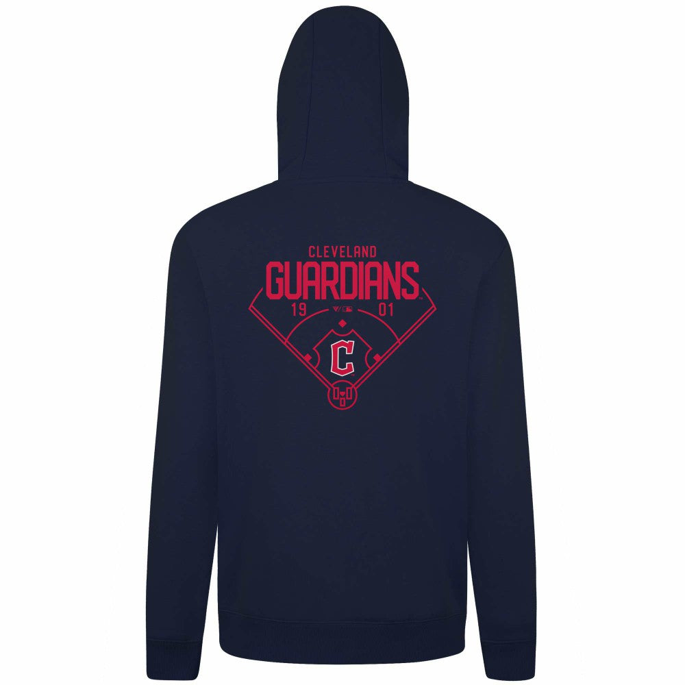 Cleveland Guardians Levelwear Podium Primary Pullover Hoodie - MLB