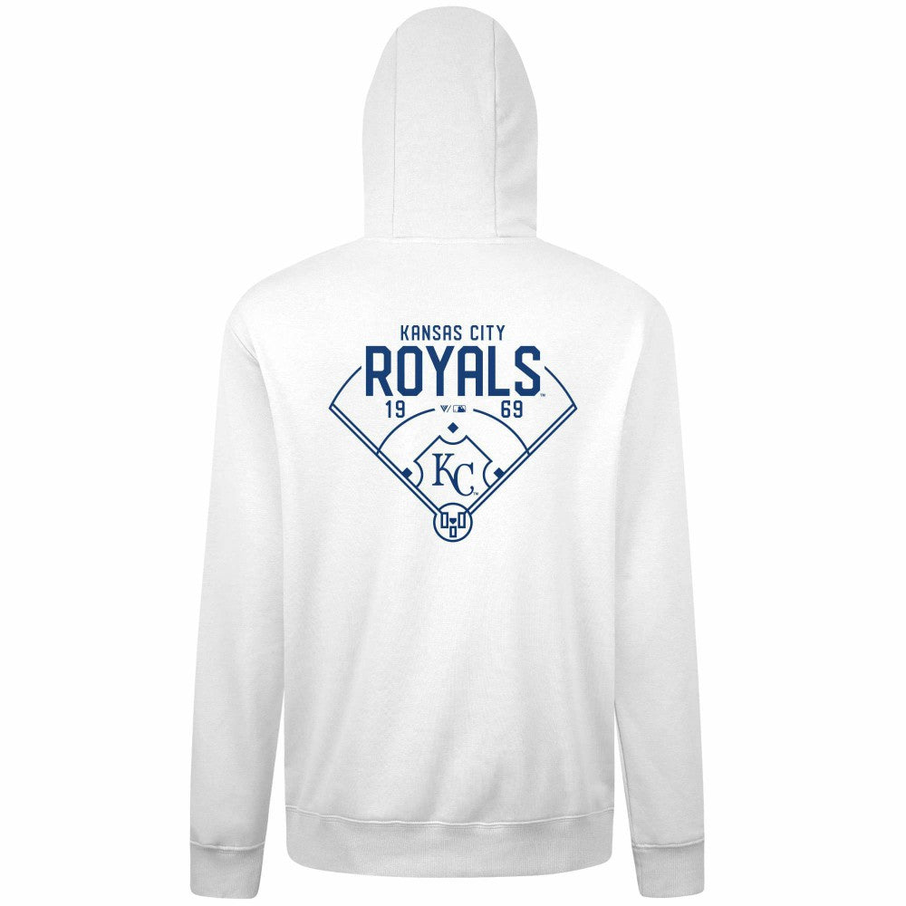 Kansas City Royals Levelwear Podium Primary Pullover Hoodie - MLB