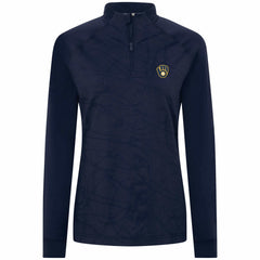 Milwaukee Brewers Levelwear Women's Amethyst Insignia 2.0 Quarter-Zip Jacket - MLB