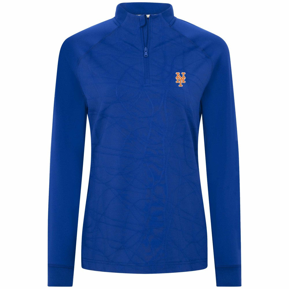 New York Mets Levelwear Women's Amethyst Insignia 2.0 Quarter-Zip Jacket - MLB