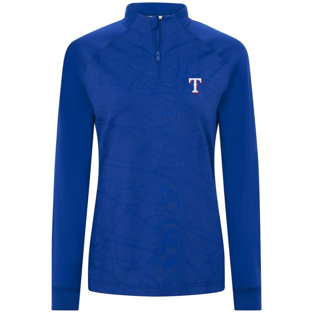 Texas Rangers Levelwear Women's Amethyst Insignia 2.0 Quarter-Zip Jacket - MLB