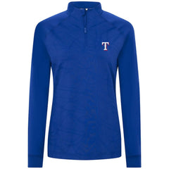 Texas Rangers Levelwear Women's Amethyst Insignia 2.0 Quarter-Zip Jacket - MLB