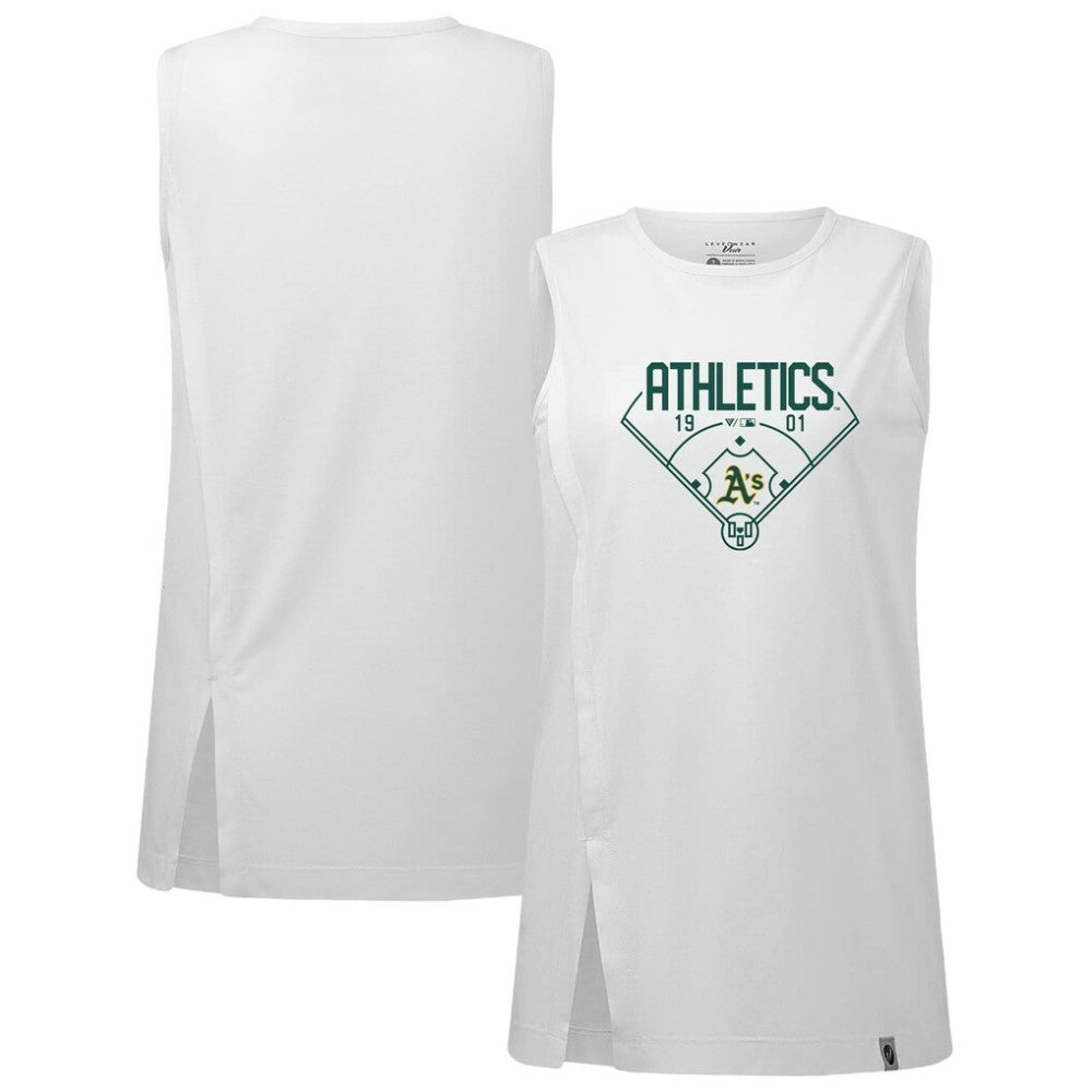 Athletics Levelwear Women's Influx Home Field Tank Top - MLB