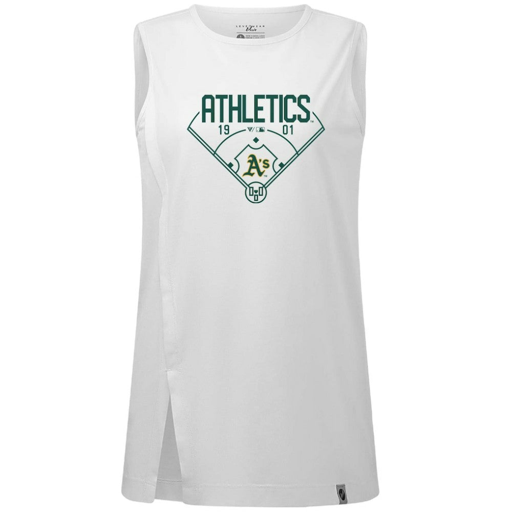 Athletics Levelwear Women's Influx Home Field Tank Top - MLB