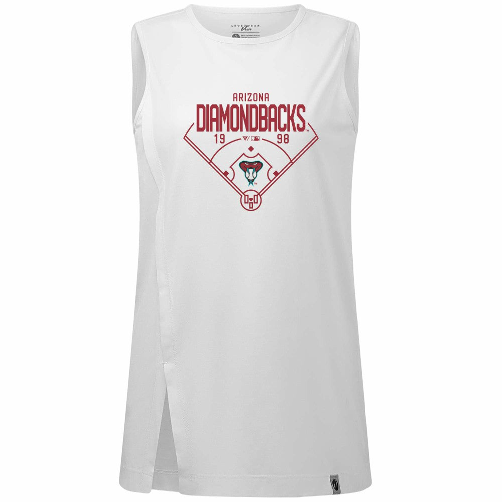Arizona Diamondbacks Levelwear Women's Influx Home Field Tank Top - MLB