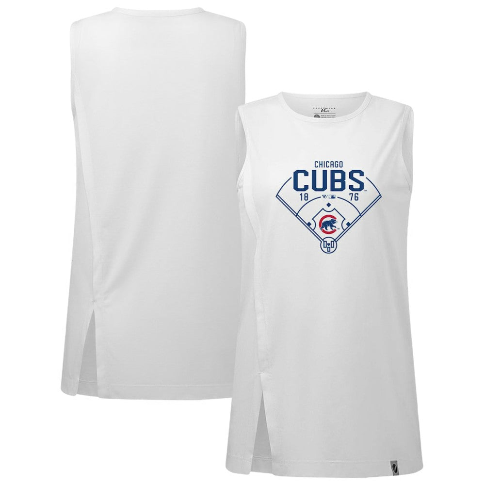 Chicago Cubs Levelwear Women's Influx Home Field Tank Top - MLB