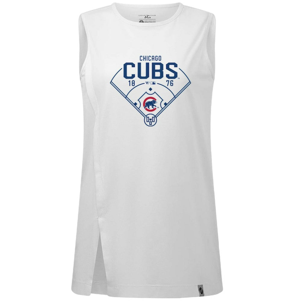 Chicago Cubs Levelwear Women's Influx Home Field Tank Top - MLB