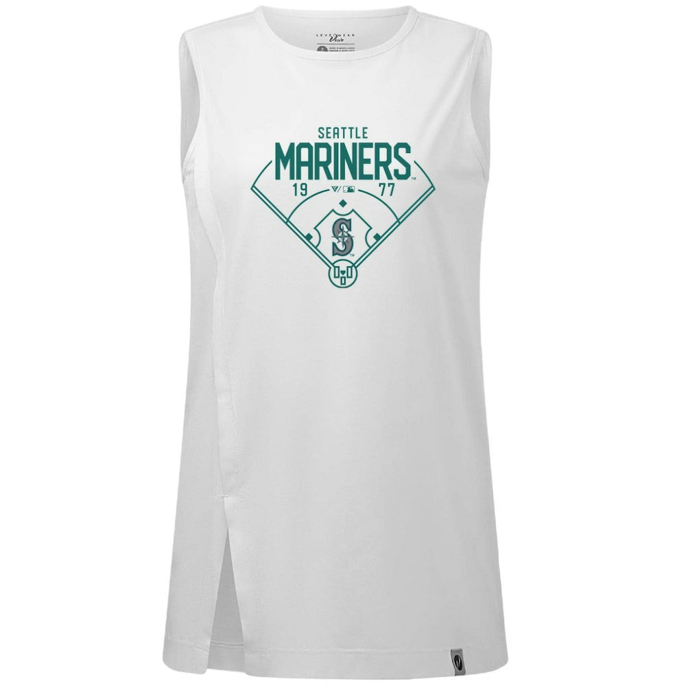 Seattle Mariners Levelwear Women's Influx Home Field Tank Top - MLB