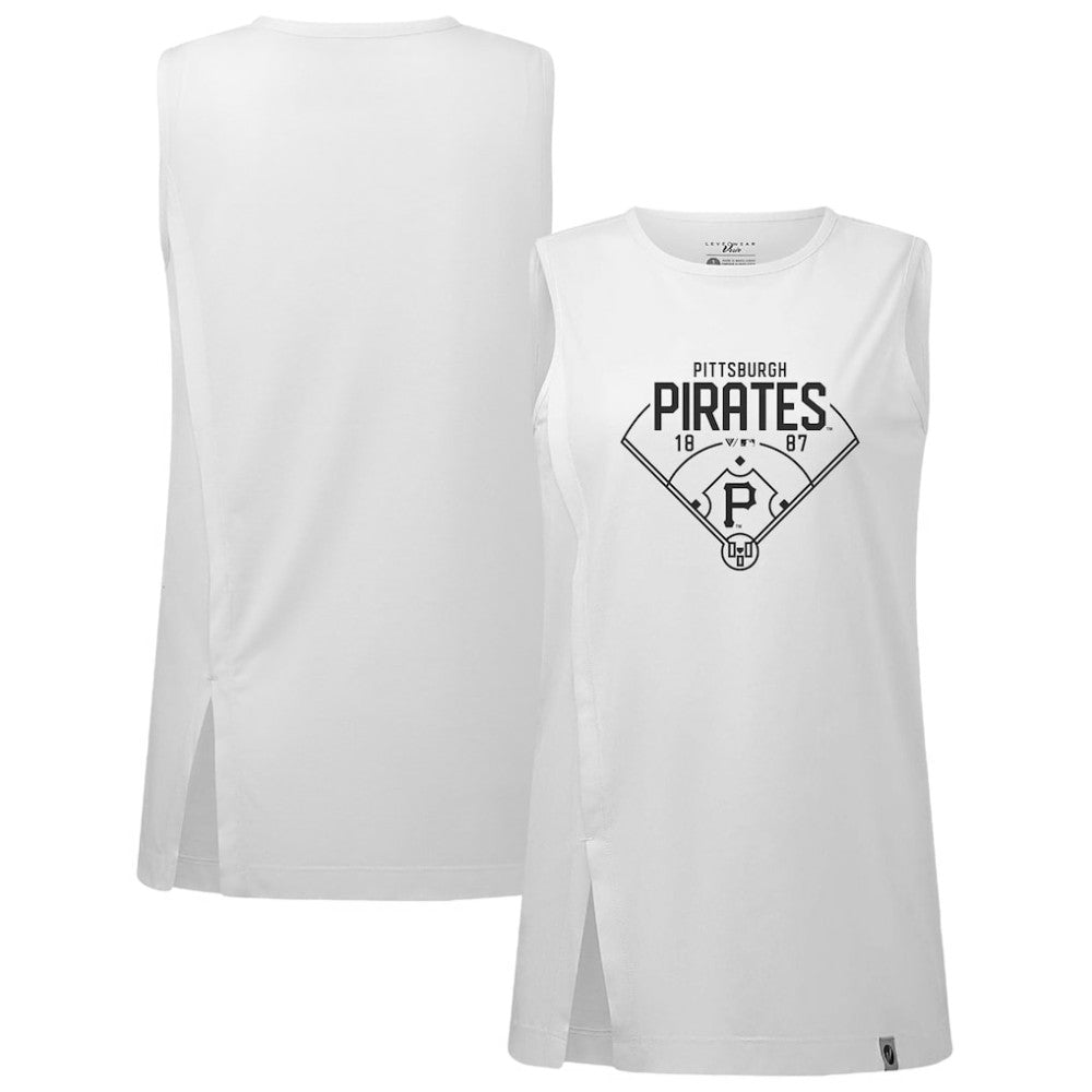 Pittsburgh Pirates Levelwear Women's Influx Home Field Tank Top - MLB