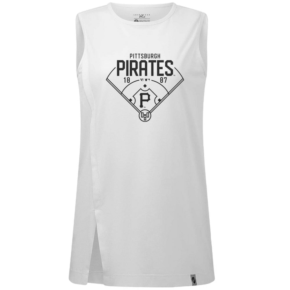 Pittsburgh Pirates Levelwear Women's Influx Home Field Tank Top - MLB