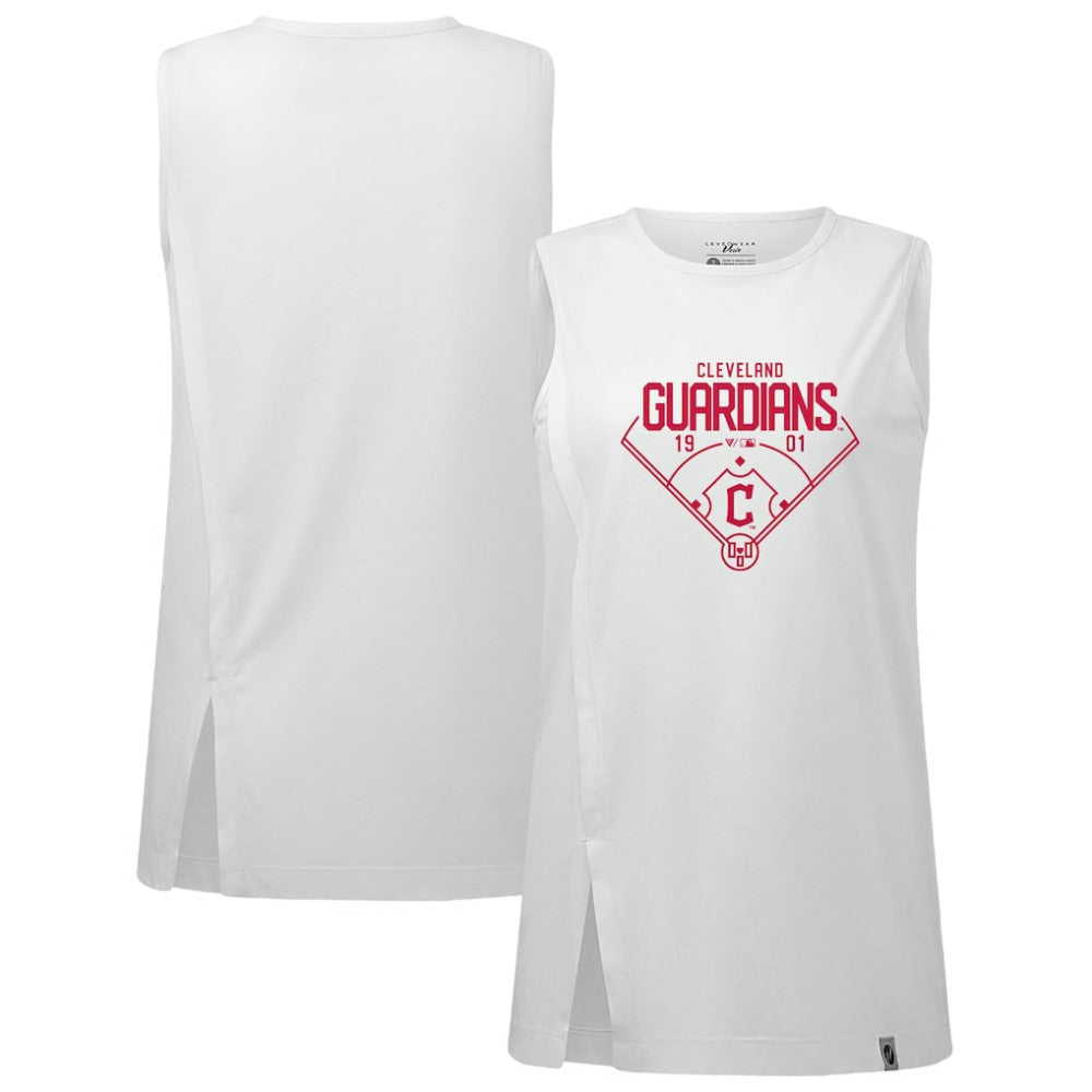 Cleveland Guardians Levelwear Women's Influx Home Field Tank Top - MLB