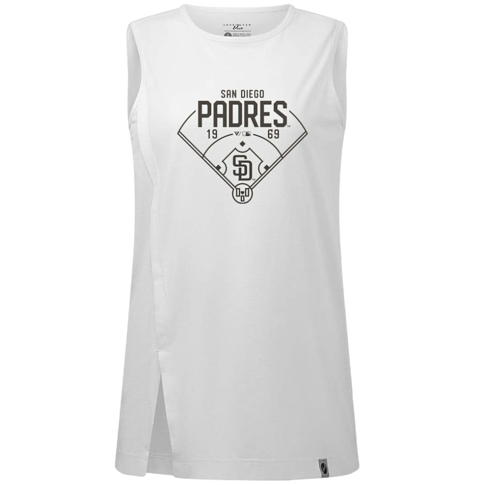 San Diego Padres Levelwear Women's Influx Home Field Tank Top - MLB
