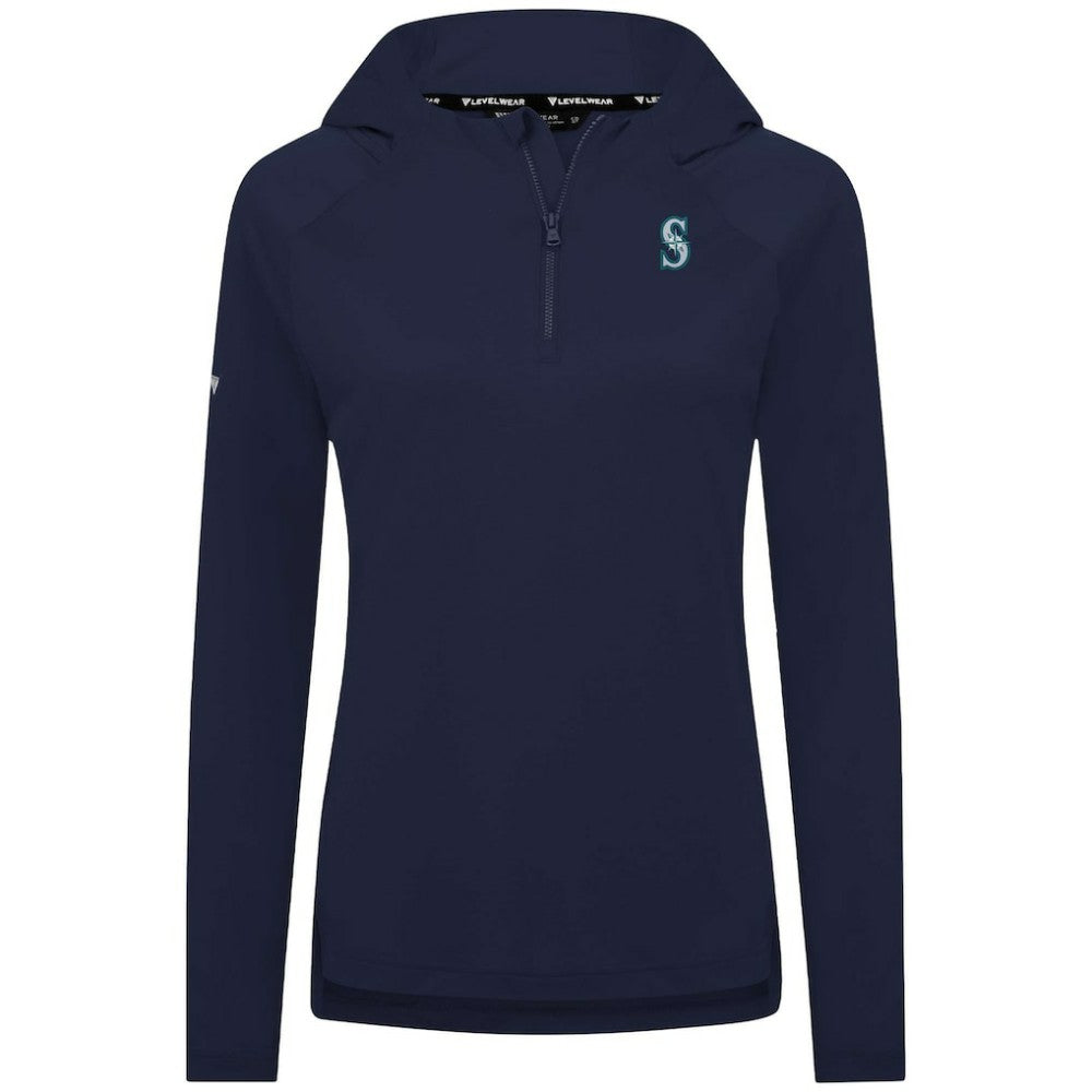 Seattle Mariners Levelwear Women's Raven Insignia 2.0 Quarter-Zip Jacket - MLB