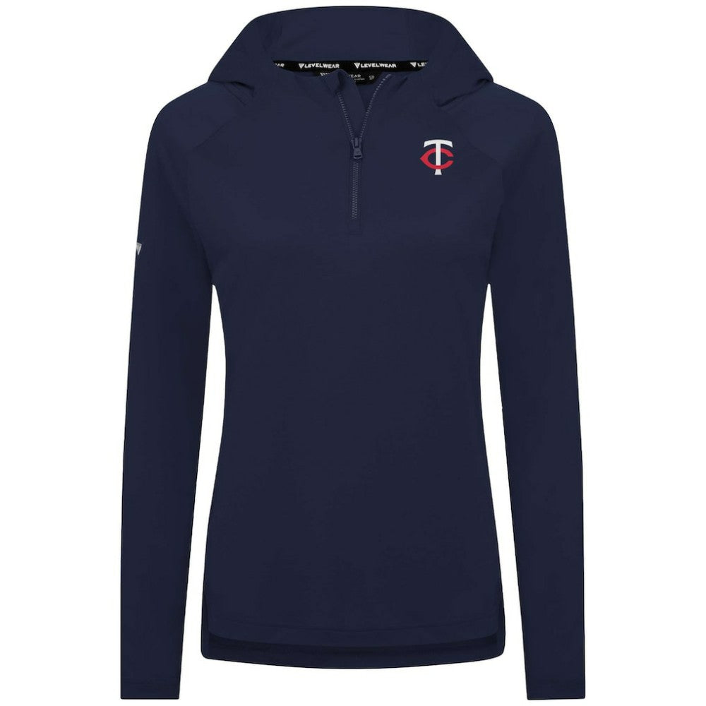 Minnesota Twins Levelwear Women's Raven Insignia 2.0 Quarter-Zip Jacket - MLB