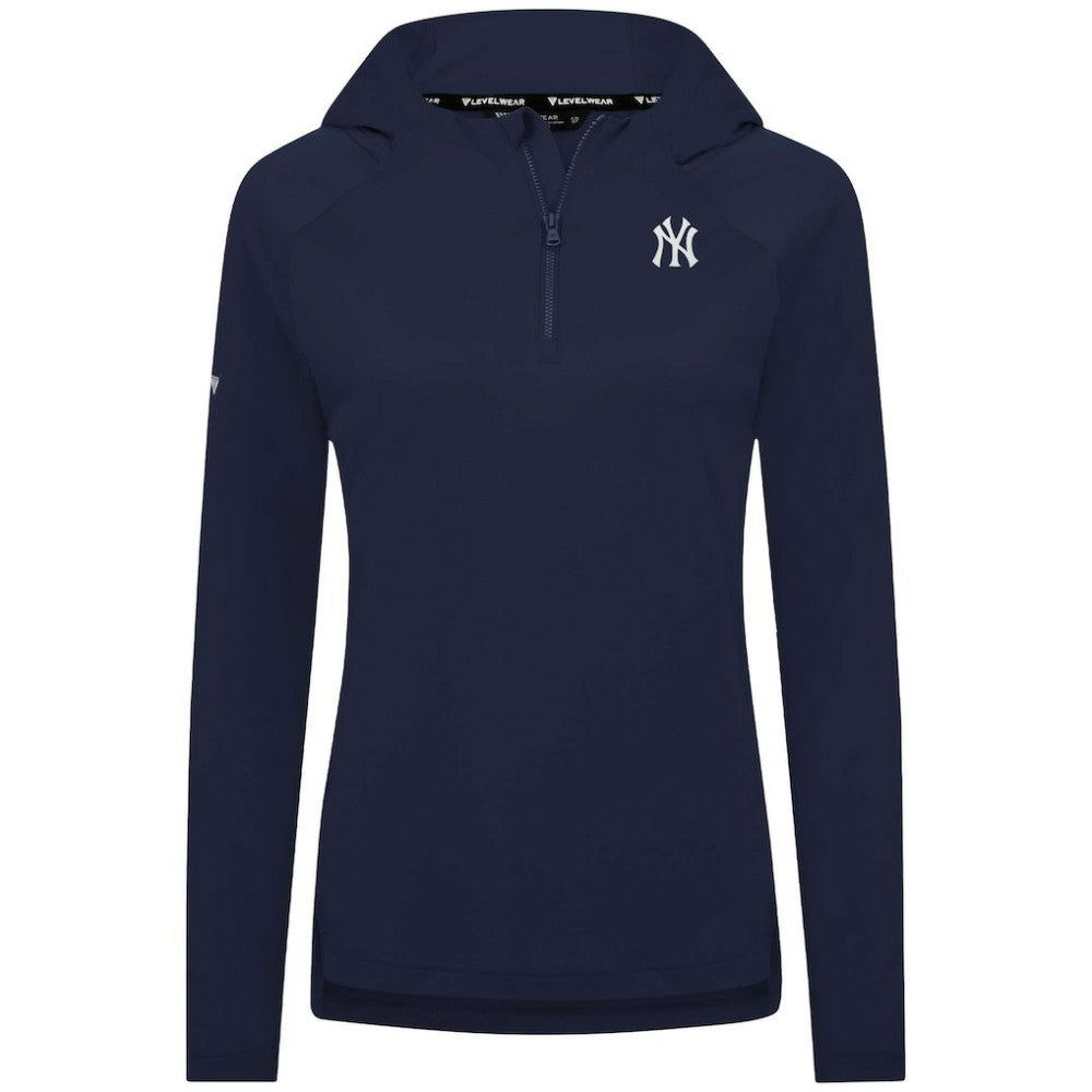 New York Yankees Levelwear Women's Raven Insignia 2.0 Quarter-Zip Jacket - MLB