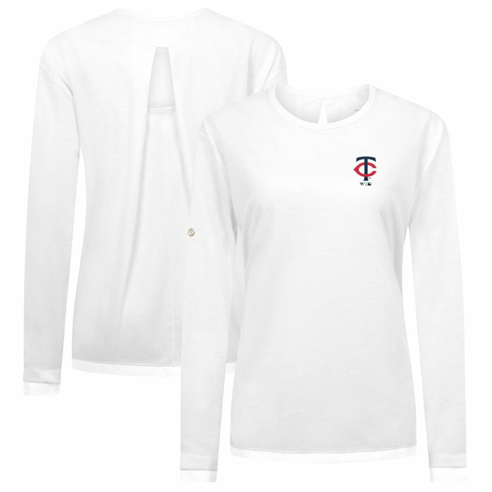 Minnesota Twins Levelwear Women's Sequoia Primary Logo Long Sleeve T-Shirt - MLB