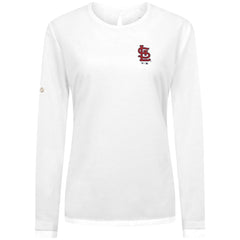 St. Louis Cardinals Levelwear Women's Sequoia Primary Logo Long Sleeve T-Shirt - MLB
