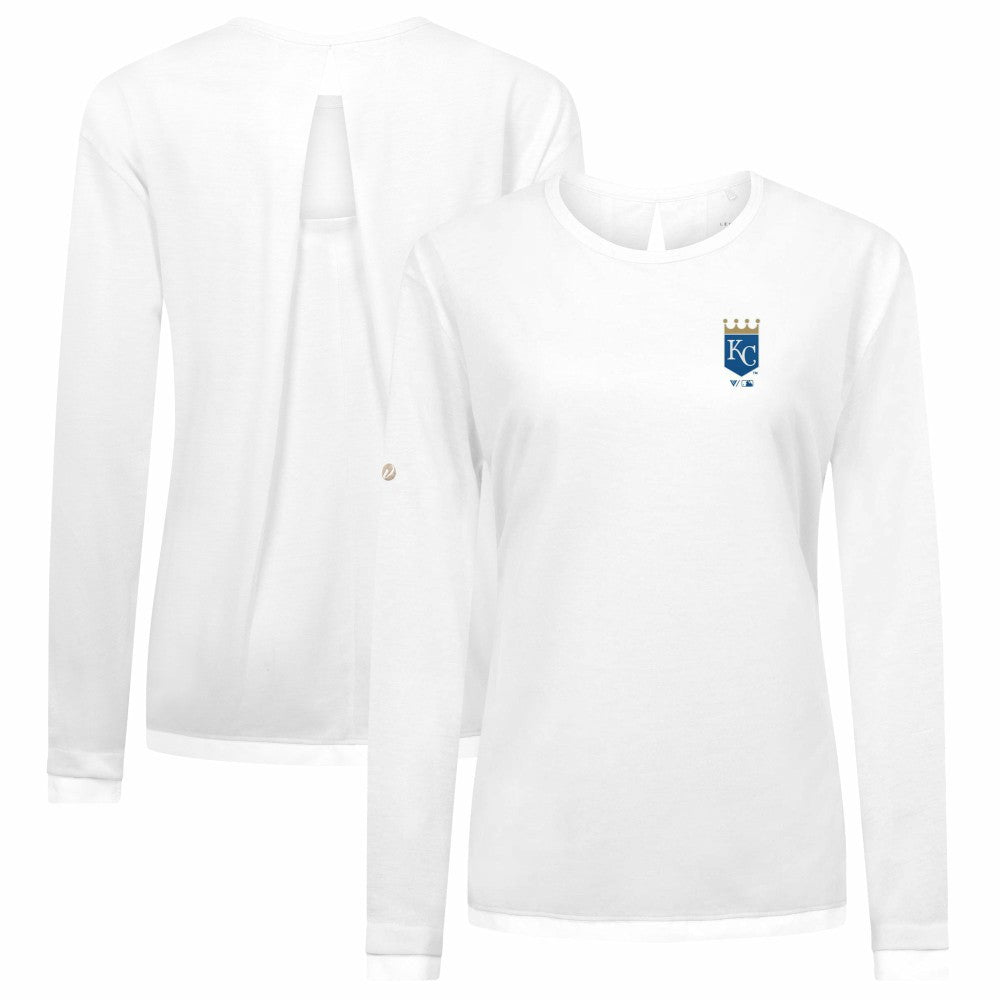Kansas City Royals Levelwear Women's Sequoia Primary Logo Long Sleeve T-Shirt - MLB