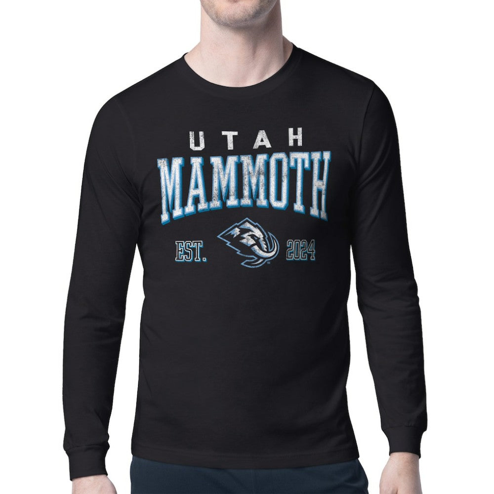 Utah Mammoth Starter Retro Graphic Long Sleeve T-Shirt - Black - NHL