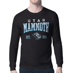 Utah Mammoth Starter Retro Graphic Long Sleeve T-Shirt - Black - NHL