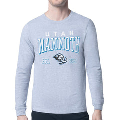 Utah Mammoth Starter Retro Graphic Long Sleeve T-Shirt - Heather Gray - NHL