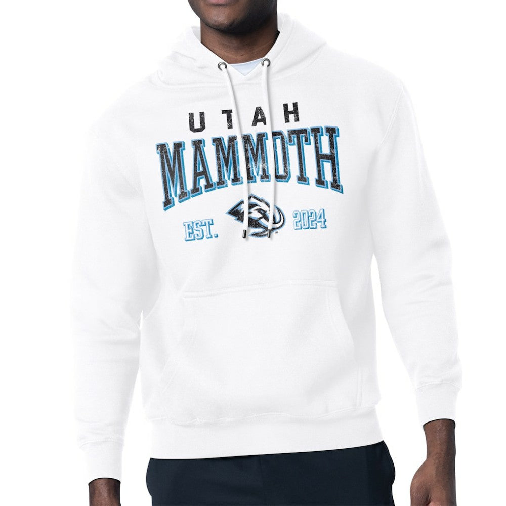 Utah Mammoth Starter Retro Graphic Fleece Pullover Hoodie - White - NHL