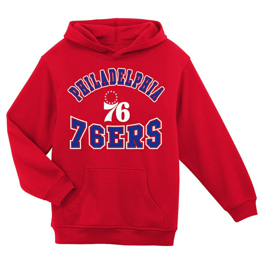Philadelphia 76ers Preschool Home Town Pullover Fleece Hoodie Red - NBA