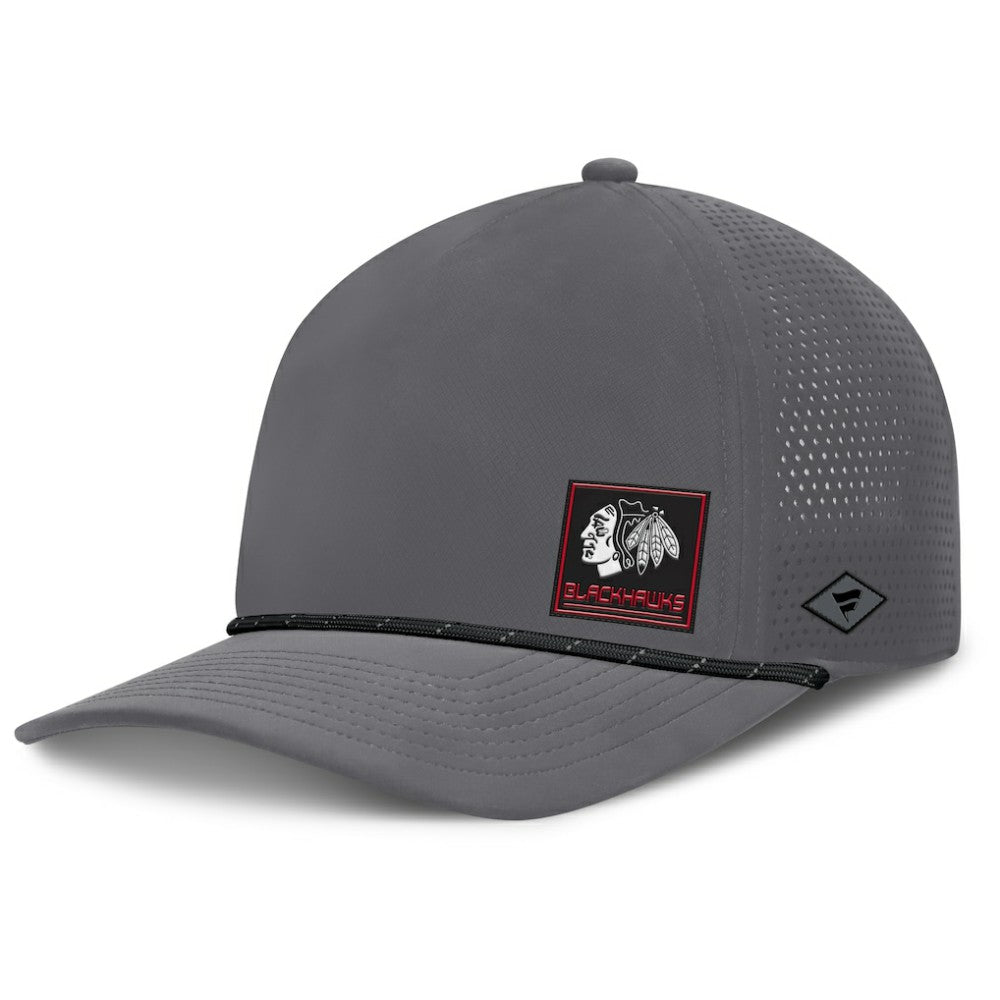 Chicago Blackhawks Fanatics Captain Rope Adjustable Hat - Gray - NHL