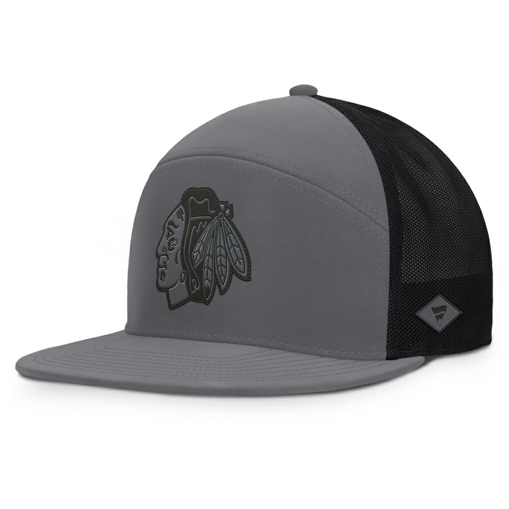 Chicago Blackhawks Fanatics Fairweather Adjustable Hat - Charcoal - NHL