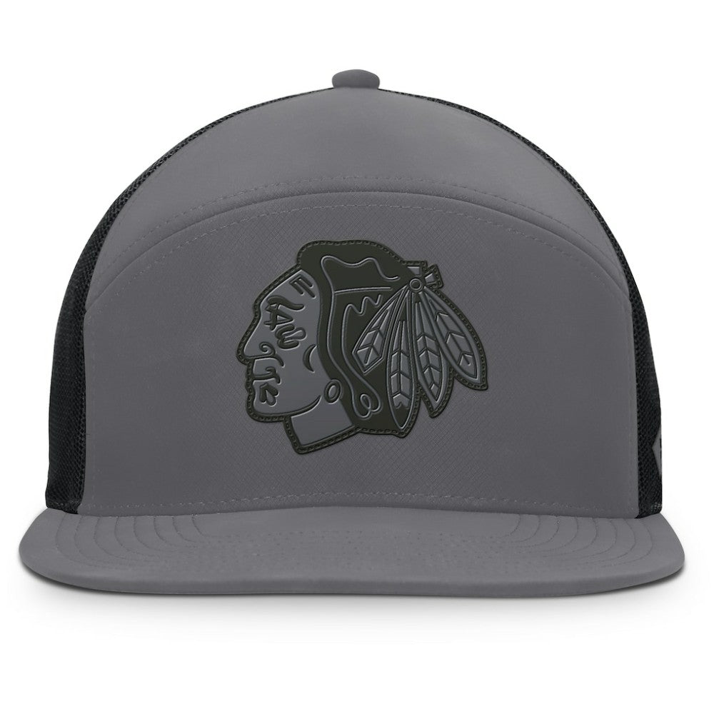 Chicago Blackhawks Fanatics Fairweather Adjustable Hat - Charcoal - NHL