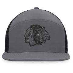 Chicago Blackhawks Fanatics Fairweather Adjustable Hat - Charcoal - NHL