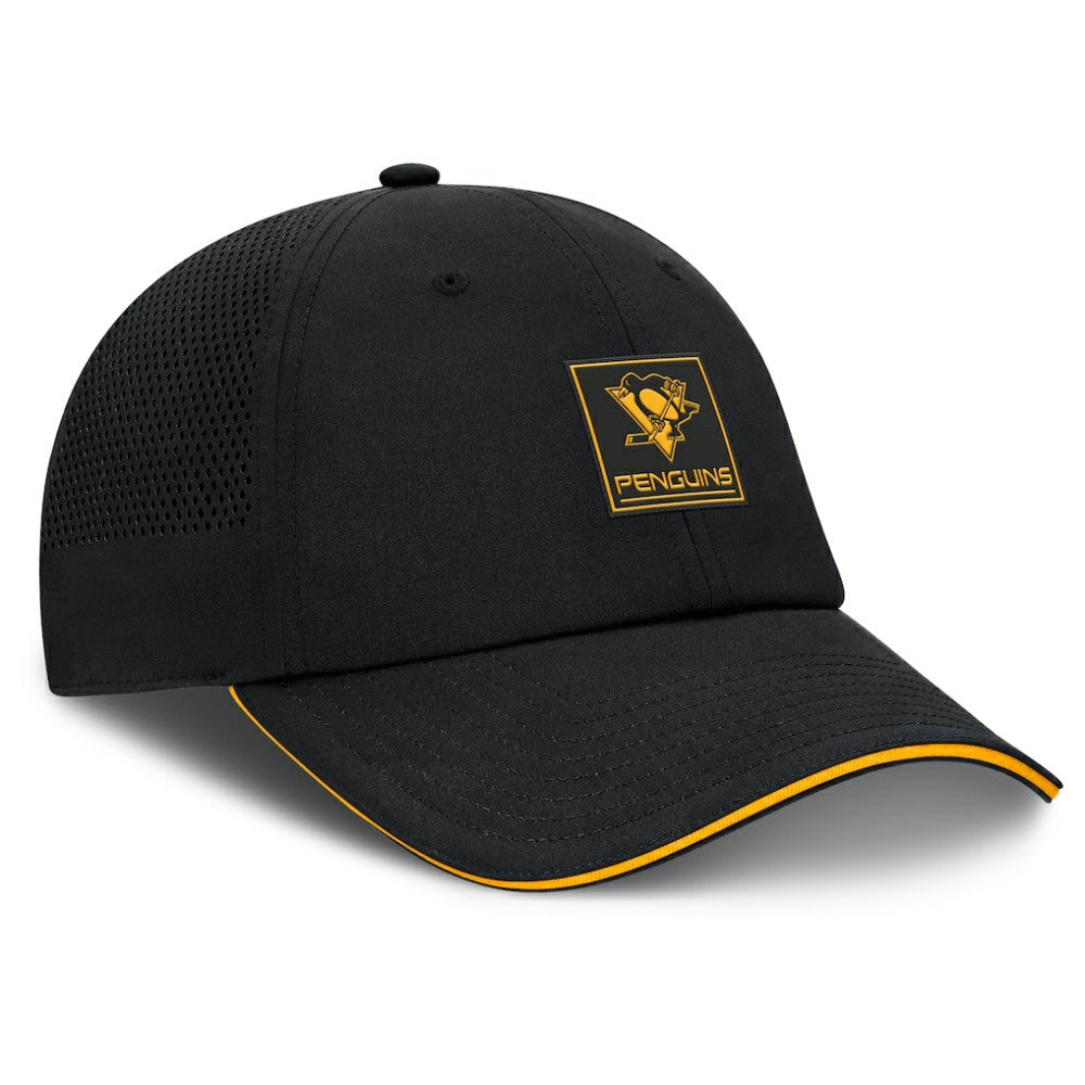 Pittsburgh Penguins Fanatics Driver Adjustable Hat - Black - NHL