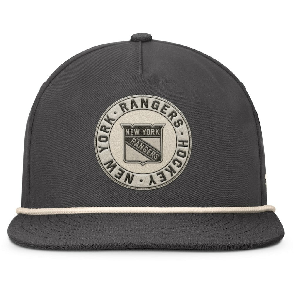 New York Rangers Fanatics Closer Adjustable Hat - Charcoal - NHL